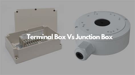 terminal box vs junction box